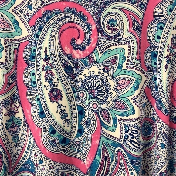 New Cynthia Rowley Paisley Print Beautiful Floral Dress With Pockets - Picture 4 of 13